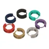 Sauvoo 1 Pair Punk Black Stainless Steel Hoop Piercing Round Neutral Earring for Women Men Fashion Jewelry Gouden Oorringen