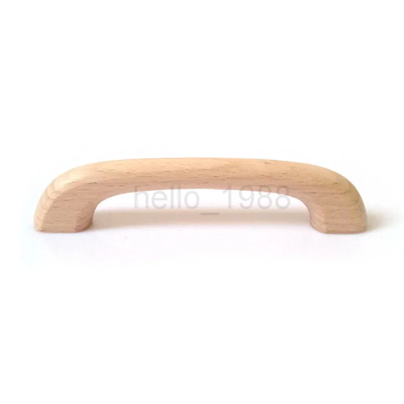 

96mm Hole Spacing No Paint Round Wooden Cabinet Handle Cupboard Closet Dresser Drawer Pull Knob Kitchen Hardware Wholesale