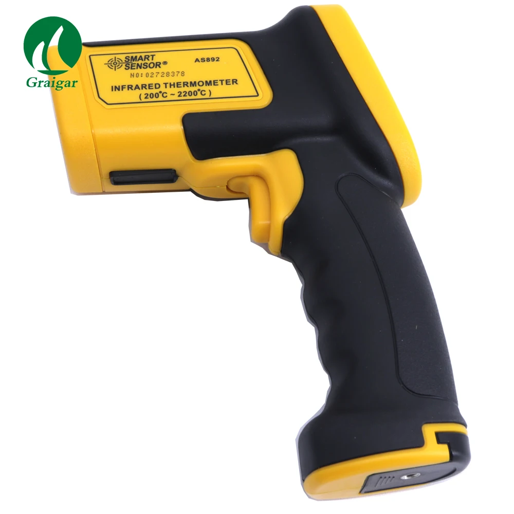 

High Non-contact AS892 Laser IR infrared Thermometer Temperature Measuring Range 200 C~2200 C