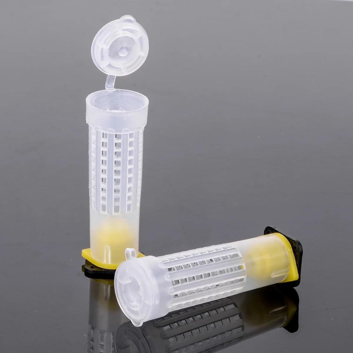 10pcs Bee Queen Bee Roller Cages + Cell Cup Holder & Fixtures Rearing Beekeeping Kit Set