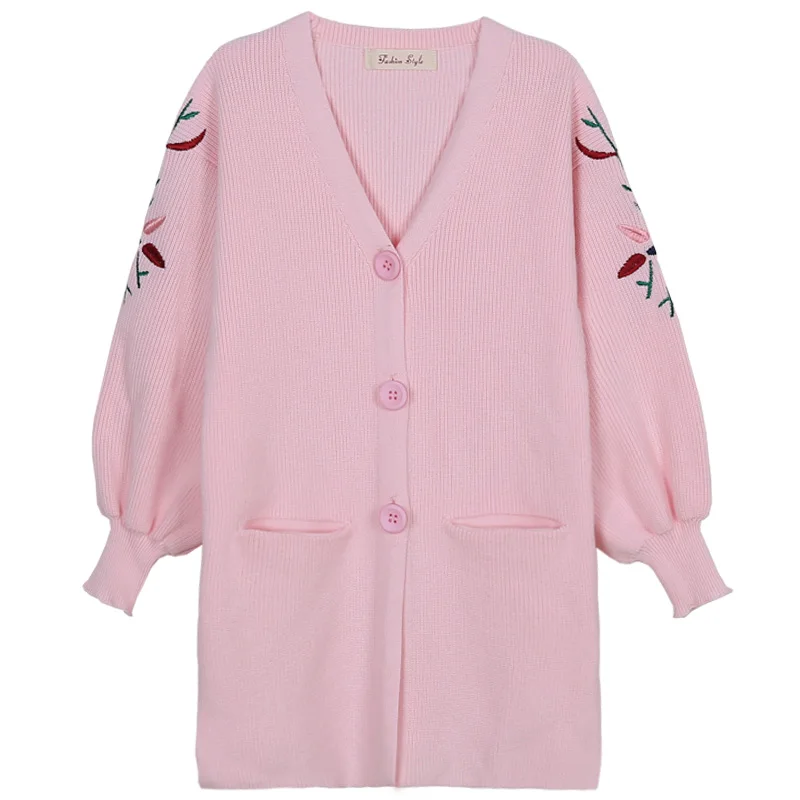 

Pink Long Girls Jacket Cardigan Sweater 2019 Spring Outerwear Girls Coat For 2 3 4 6 8 10 Years Old Girl Clothes RKC195002