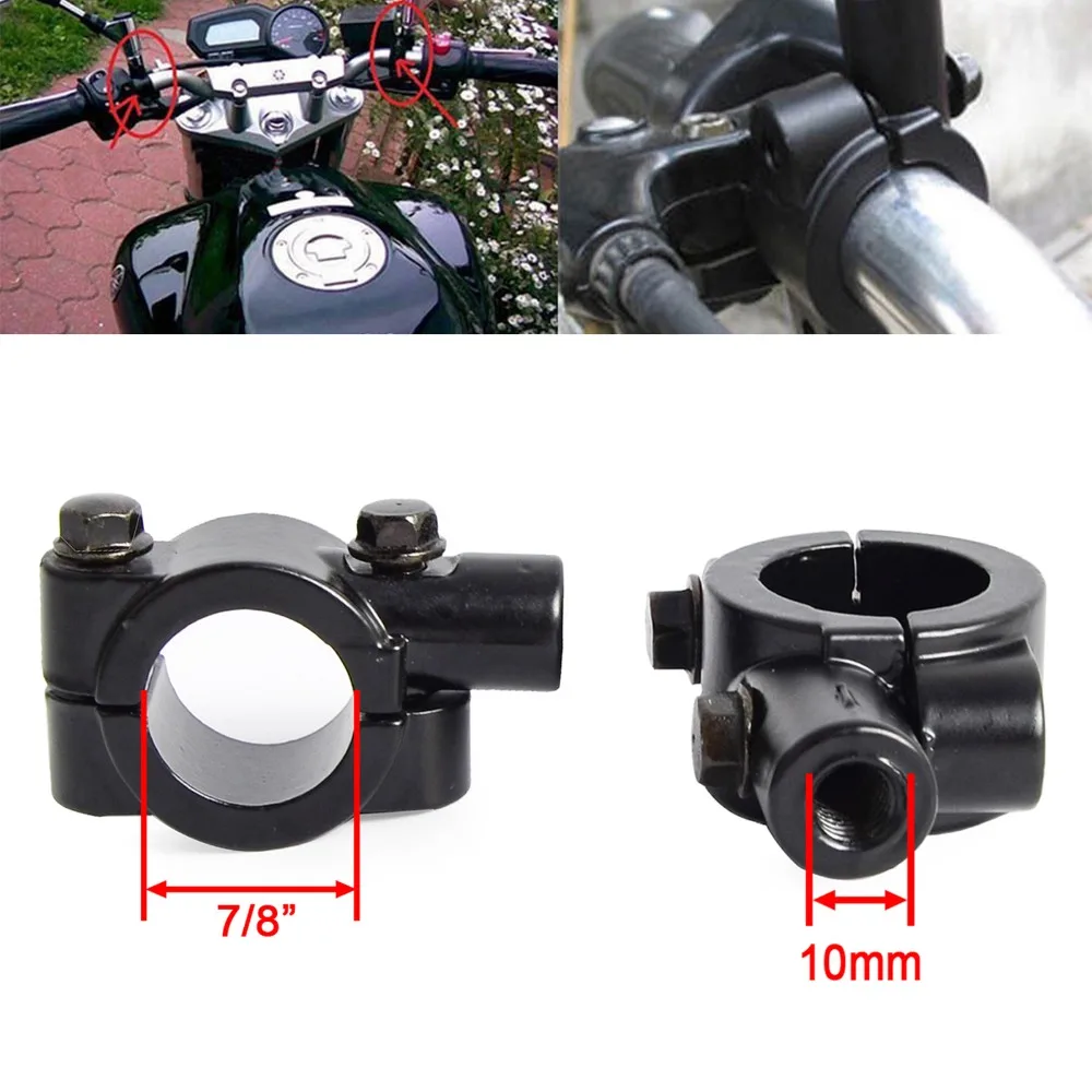 2Pcs-8mm-10mm-Motorcycle-Handlebar-Mirror-Adaptor-Rear-View-Mirror-Holder-Mount-Bracket-Clamp-For-KTM