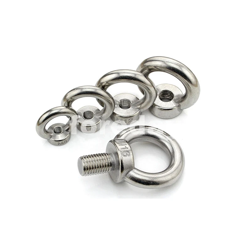5pcs New M3 Shouldered Lifting Eye Ring Bolts Nuts 304 A2 Stainless Steel M3x9 