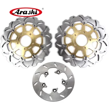

ARASHI FIT SUZUKI GSX-R600 GSX-R750 Front Rear Brake Rotors Brake Disc For SUZUKI GSXR600 GSXR750 05 04 2005 2004 GSXR1000