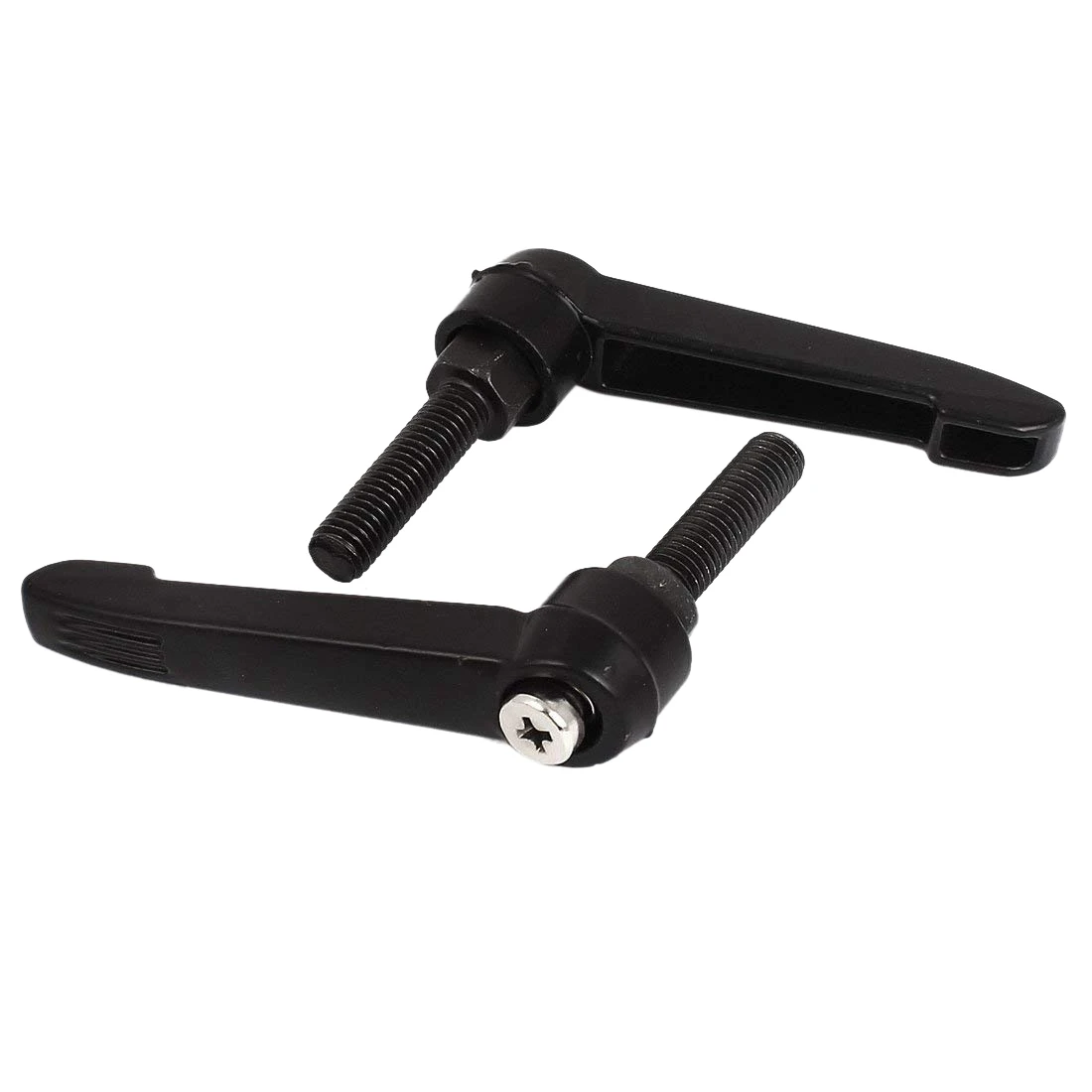 

M8 X 30 Mm Thread-Adjustable Tension Lever Jig Knob - Black (2-Piece)