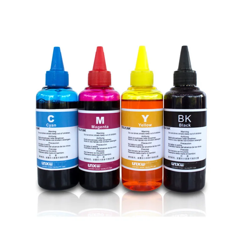 Новый 4 вида цветов (CMYK) краситель чернил для Epson HP струйного принтера Canon чернила