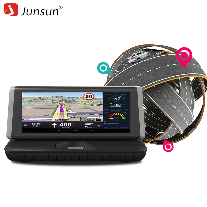Junsun E35 DVR Car Camera 4G ADAS Android 5.1 FHD 1080P Video Recorder RAM 1G / ROM 16G Registrar DVR with Two Cameras