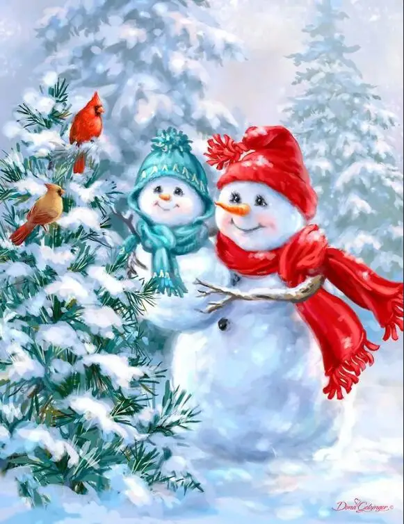 snowman in winter 7