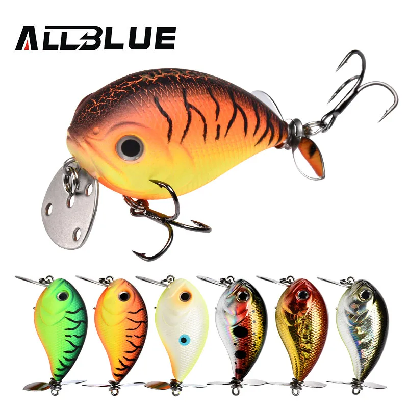 ALLBLUE SPYCRANK 50F плавающая мелкая Дайвинг Crankbait рыболовная приманка 12 5 г/50 мм