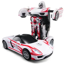Envío libre modelos de transformación robot deformación coche de control remoto rc racing car toys regalo de navidad para niños tt672