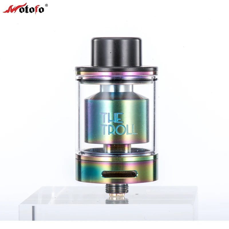Original WOTOFO The Troll RTA Atomizer 5ml Huge Juice Capacity 24MM Diameter Tank Top Filling Rebuildable RTA Vape Tank Diy Kit Original WOTOFO The Troll RTA Atomizer 5ml Huge Juice Capacity 24MM Diameter Tank Top Filling Rebuildable RTA Vape Tank Diy Kit