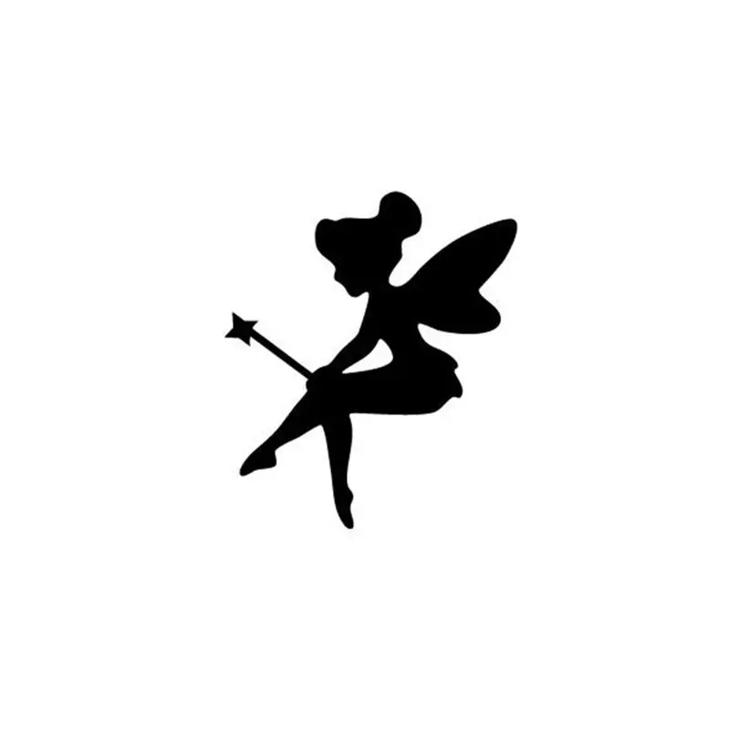 Mini Decalcomanie En Vinyle Feerique Autocollant Mural A La Silhouette De Clochette Feerique Decoration Artistique De Chambre D Enfant A Faire Soi Meme Stickers Muraux Aliexpress