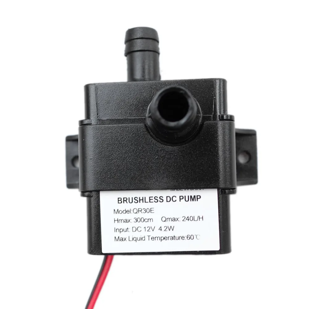 насос для воды Waterproof Ultra quiet Water Pump 4.2W 240L/H Micro Brushless DC 12V Car Submersible Fountain Aquarium