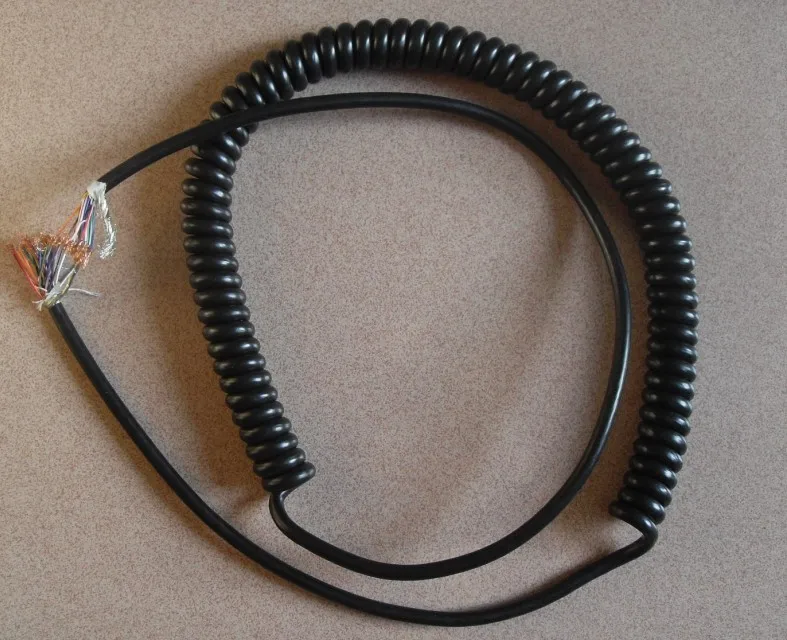 

21 core spring cable electronic hand wheel spring wire spiral signal line undraw 3 to 4 meters