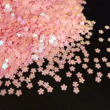 5mm Blume Pailletten Nail art Glitter Maniküre Süße Kirsche Blossom Schmuck Füllung Pailletten für DIY Karte Machen Handwerk Konfetti
