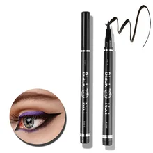 1 шт., 4 цвета, жидкая подводка для глаз, фирменная новинка, макияж, косметика для глаз, Водостойкая Подводка для глаз, черный, коричневый, синий, фиолетовый