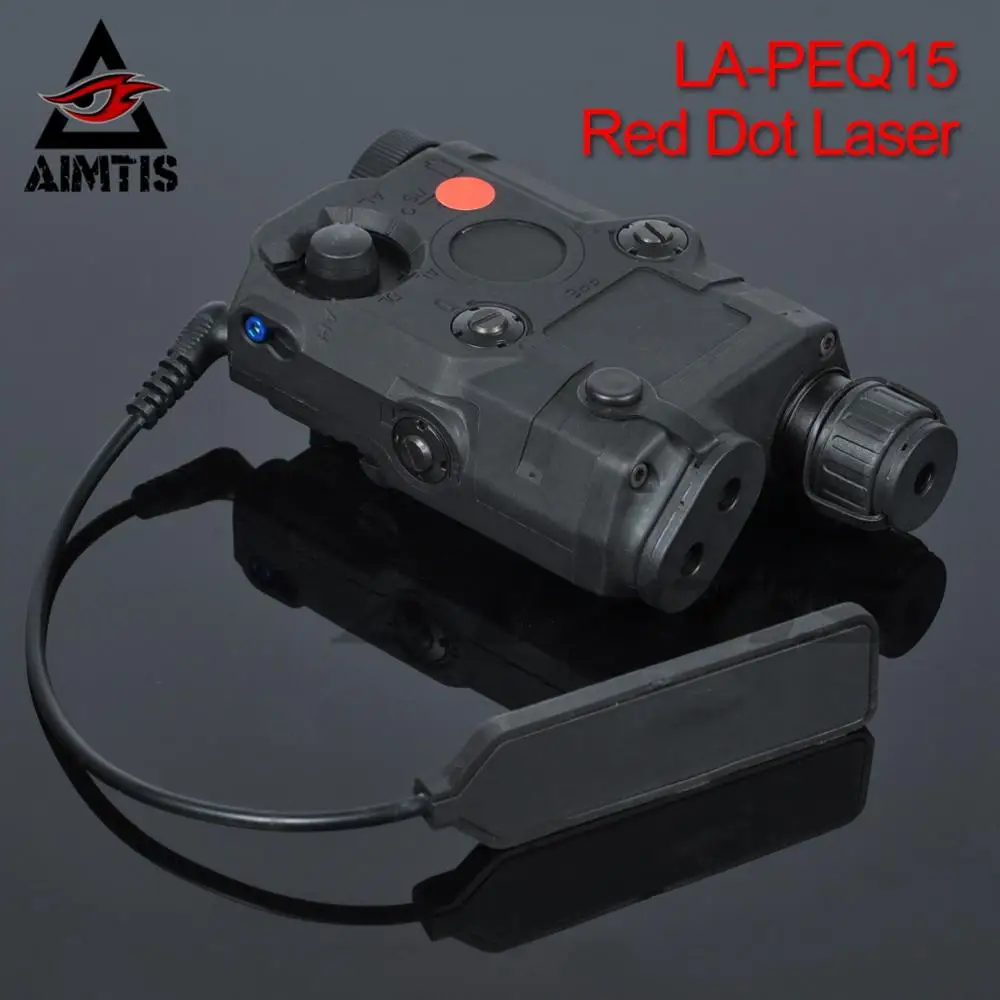 AIMTIS Airsoft LA PEQ 15 Red Dot Laser Tactical LED Flashlight Combo