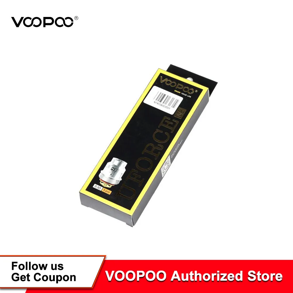 

10pcs/lot VOOPOO Uforce N2 Coil Electronic Cigarette 0.3ohm Replacement Coil Core For VOOPOO Drag 2 Kit Uforce T2 Tank