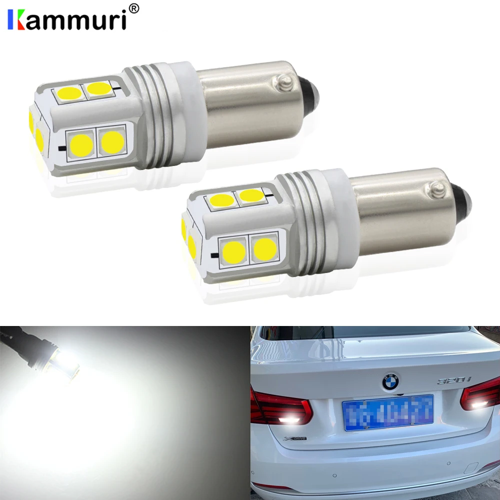 

Xenon White 10-SMD Canbus H21W BAY9S LED Bulb For 2016-up BMW F30 3 Series 320i 328i 328d 330e 340i Backup Reverse Light
