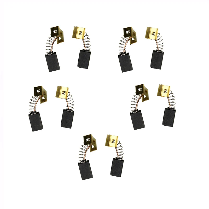 

TASP 5 Pairs Per lot Carbon Brushes 6.4*7.9*12.5mm 596071-00 For B&D Angle Grinders CD105 CD110 CD115 KG900