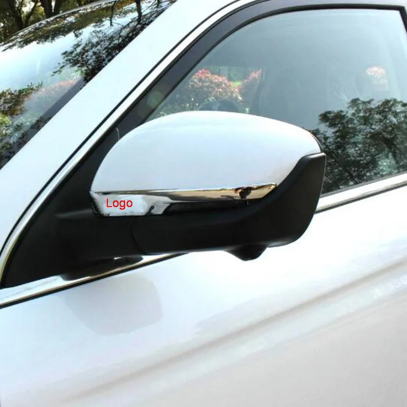 Tonlinker Внешняя Автомобильная крышка зеркала заднего вида чехол наклейки для Geely Atlas-19 автомобильный Стайлинг 2 шт. ABS хромированные Чехлы наклейка