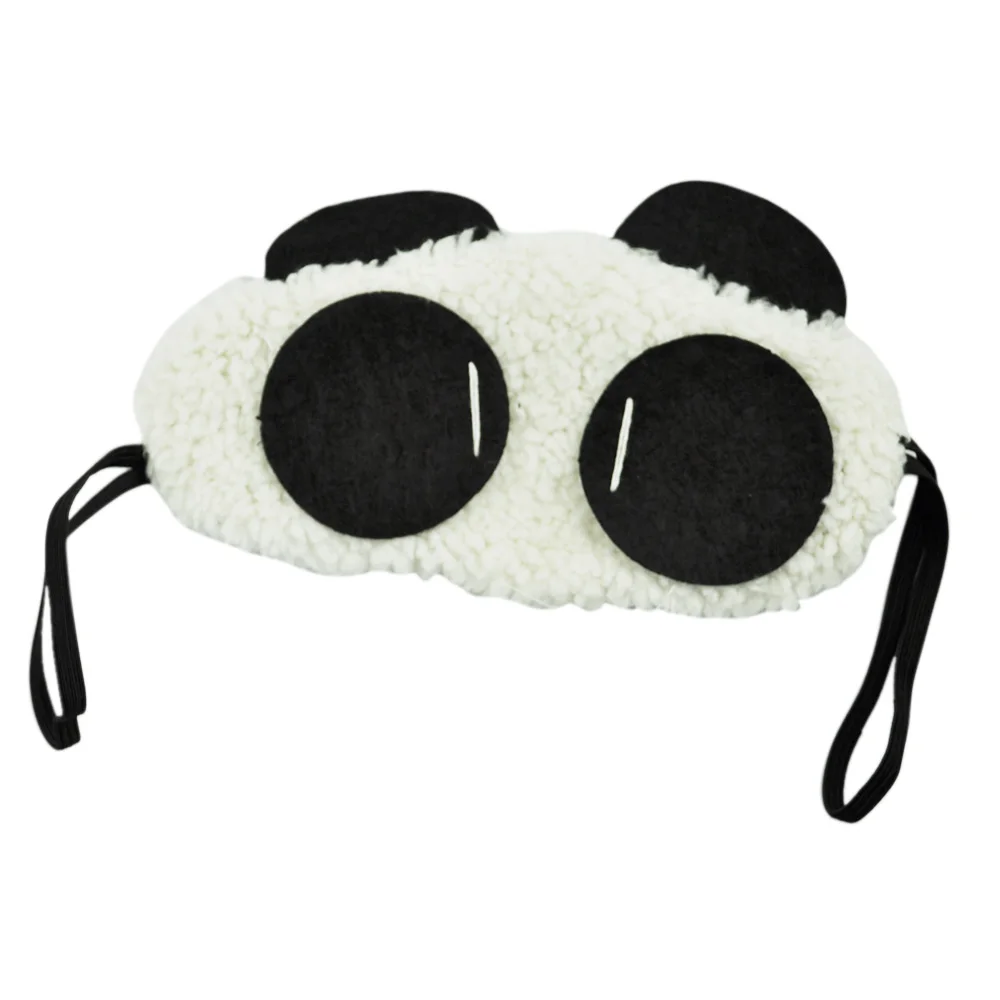 

MOOL Black White Plush Cartoon Panda Design Elastic Strap Eyeshade