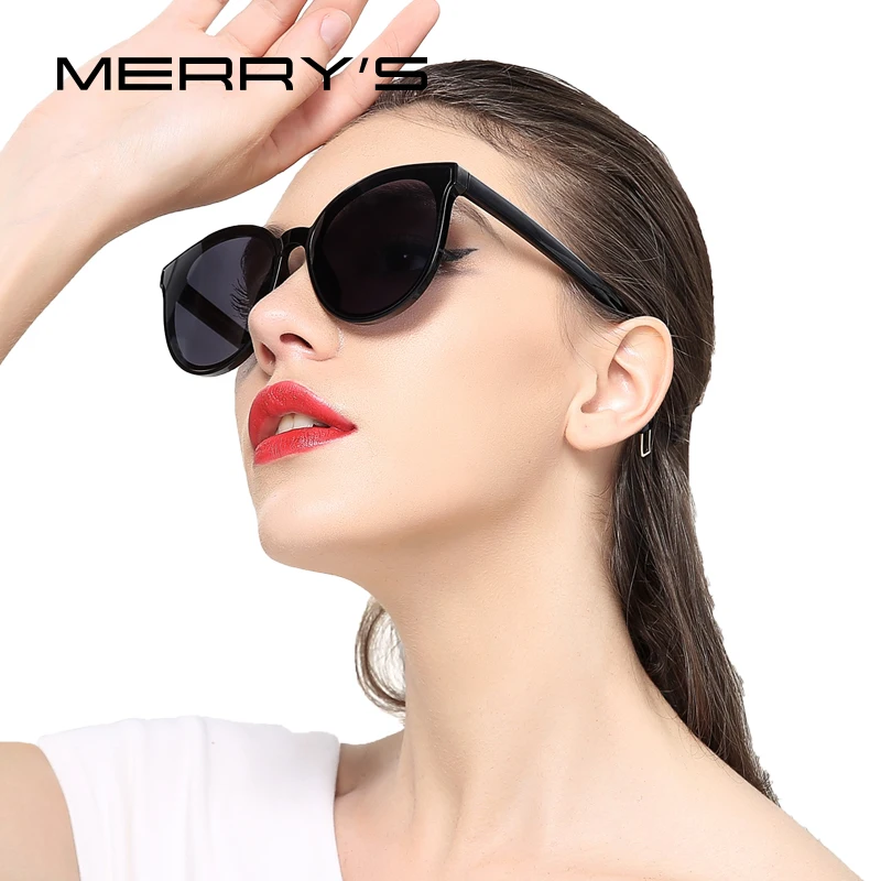 Женские Классические солнцезащитные очки кошачий глаз merry's S8094 | Аксессуары для