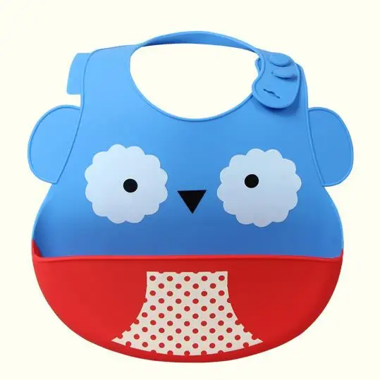 owl VIP Ссылка для SKHP мультфильм кремнезема силиконовый Слюнявчик - Цвет: owl