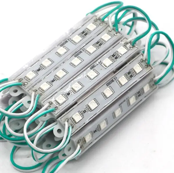 

LED Module 5050 SMD 5LEDs White/Warm White/Red/Green/Blue Waterproof Light Advertising lamp DC 12V Wholesale