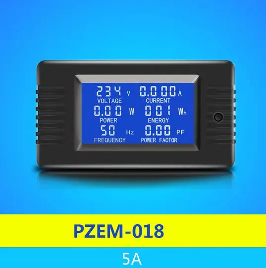 PZEM-018 однофазный 6in1 AC цифровой измеритель тока Напряжение Amp мощность энергии частота мощность фактор Метр 220 В 5A