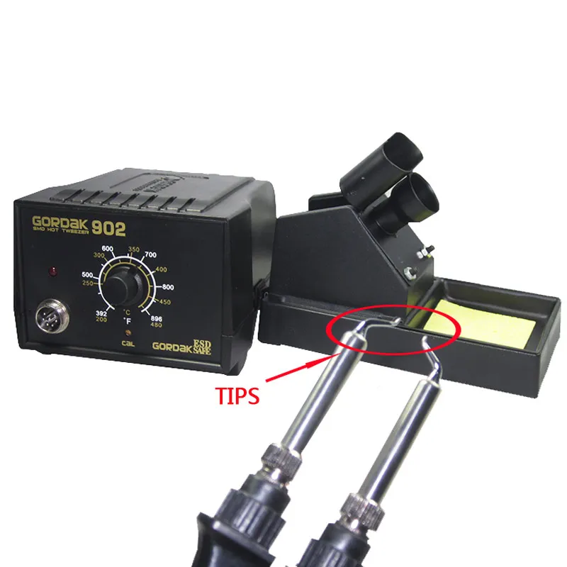 GORDAK 902 ESD SMD 220 V паяльный Пинцет наладочная и ремонтная станция электрические нагревательные плоскогубцы постоянное нагревание температуры