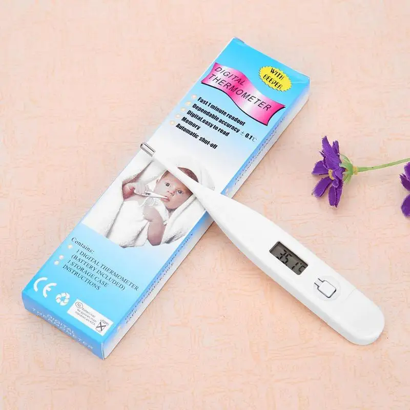 Детский термометр, цифровой электронный термометр для детей и взрослых, датчик температуры с подсказками, забота о здоровье ребенка, 32-42 градуса