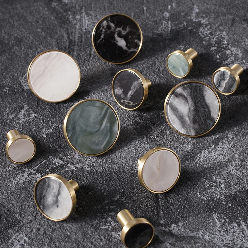 Marblee نمط النحاس مقبض مضمد مقابض أدراج التأثيرات مقابض/دولاب المقابض خزانة أثاث مقبض سحب الأجهزة