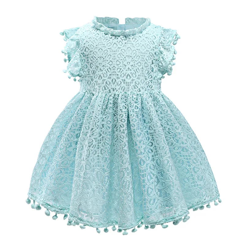 

Beautiful Lace Princess Dress for Girls Toddler Kids Baby Girls Summer Dresses Butterfly Sleeve Lace Collar Birthday Party Dress