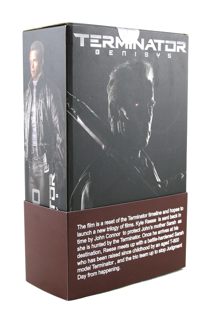 Лидер продаж Sci Fi фильм Terminators Genisys Schwarzenegger статуэтка с боевыми повреждениями