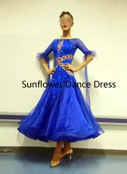 Новое соревнование стандартное платье для танцев танцевальное платье, танцевальная одежда, сценическая одежда, Женская Одежда для танцев