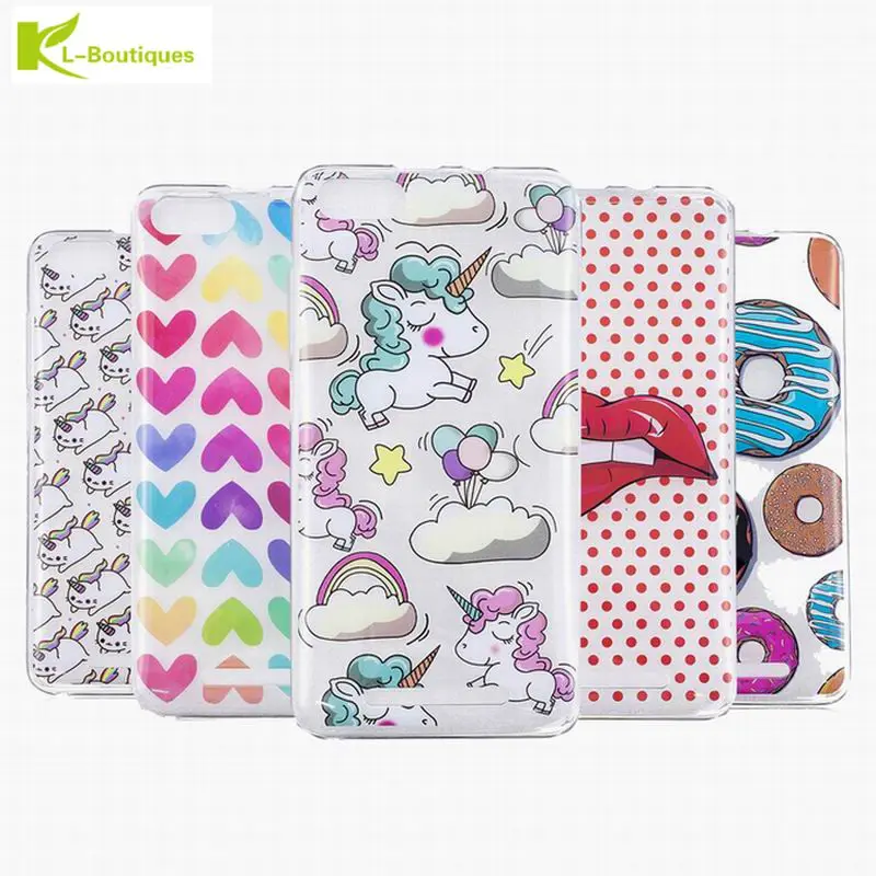 

KL-Boutiques Unicorn Silicon Case for Wiko Lenny 3 Lenny3 Clear Cover Soft TPU Transparent Cute Animal Cartoon Phone Cases