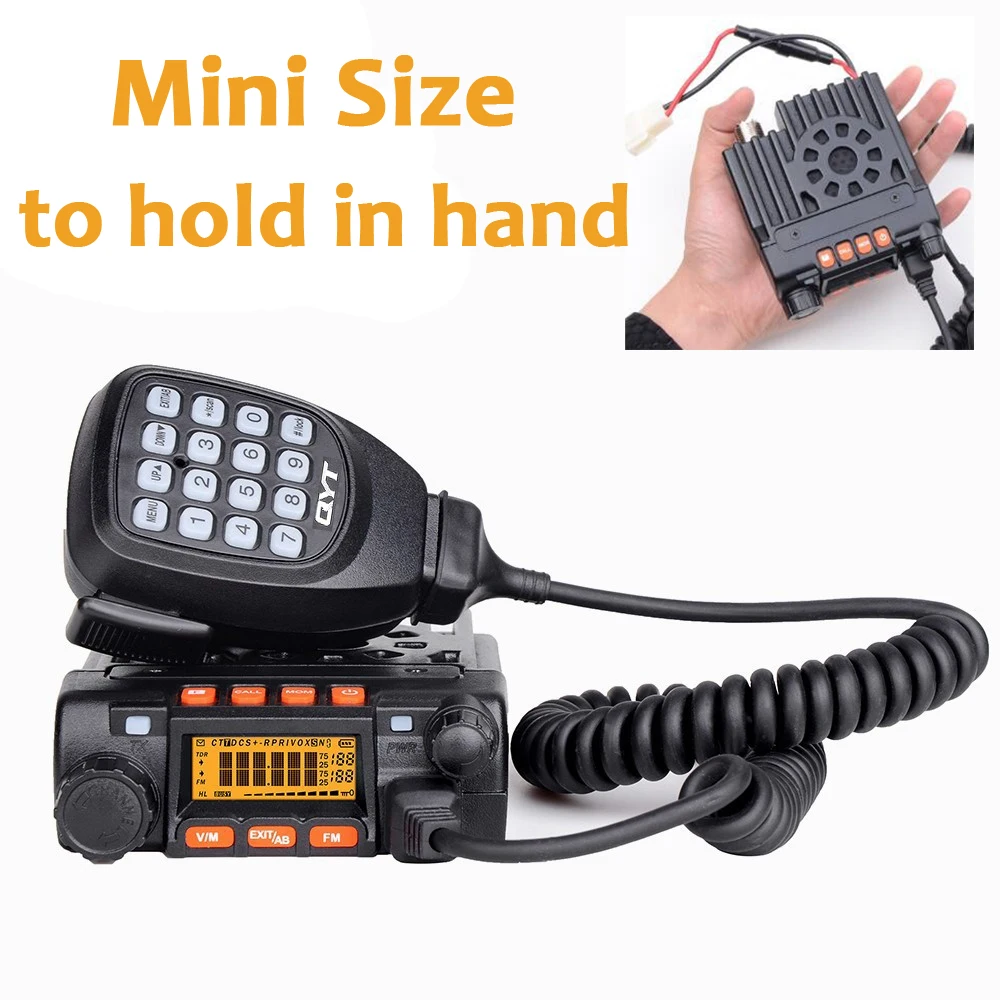 

QYT KT-8900 25W High power Mini Mobile DUAL BAND Two Way Radio KT8900 Long Range Vehicle Walkie Talkie
