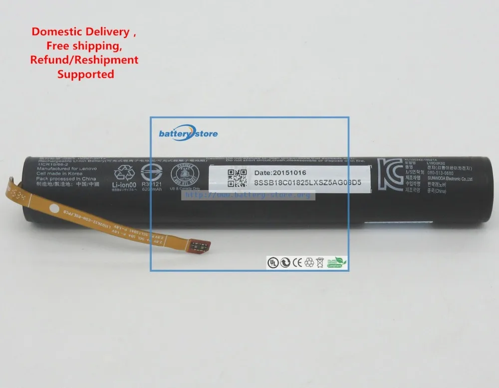 

Free ship 3.75V, 6200mAh, 23.2W Genuine battery L15C2K32 for Lenovo Yt3-X90 LAPTOP