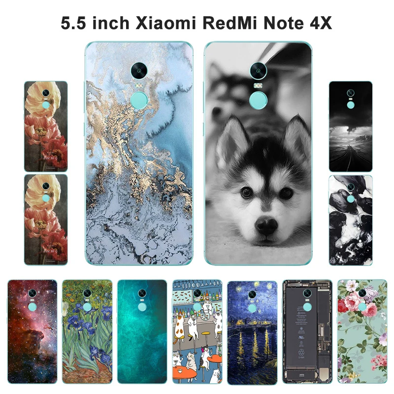Чехол Prime для Xiaomi Redmi Note 4X, мягкий силиконовый чехол для Redmi Note 4X, чехол с мраморным декором в виде собаки для Xiomi Redmi Note4