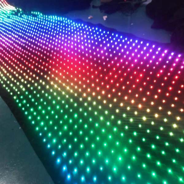 Высокое качество P18 4 м* 4 м трехцветный светодиод занавес с графическим узором, смешение цветов RGB светодиодный видео занавес для DJ свадебный фон вкл/выкл линии режим