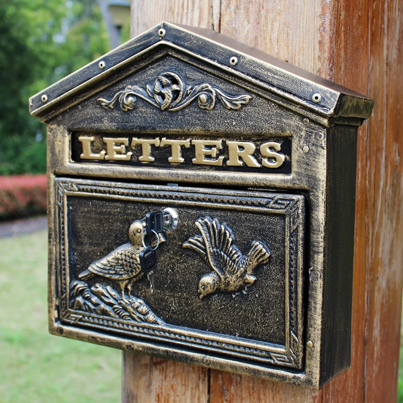

Pony Express Comment Box Mailbox Reproduction Victorian Style Mail Box Antique Letter Box Vintage Wall Mount Cast Iron Postbox