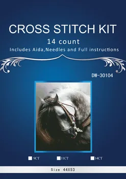 

ONEROOM Embroidery Counted Cross Stitch Kits Needlework - Crafts 14 ct DMC color DIY Arts Handmade Decor - Andalusian Horse