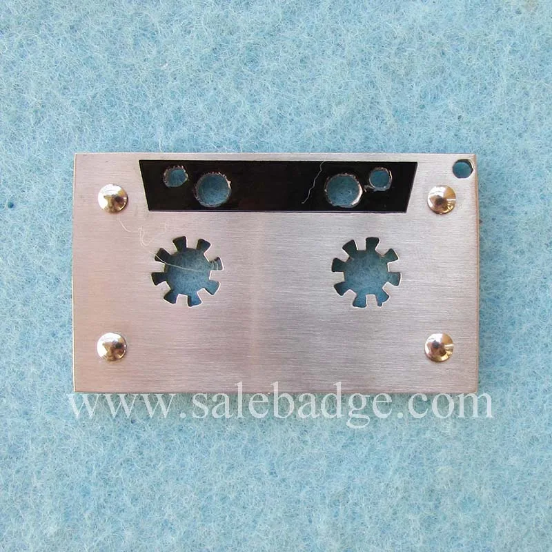 Штамп на заказ пораженный металлические значки форма кассеты