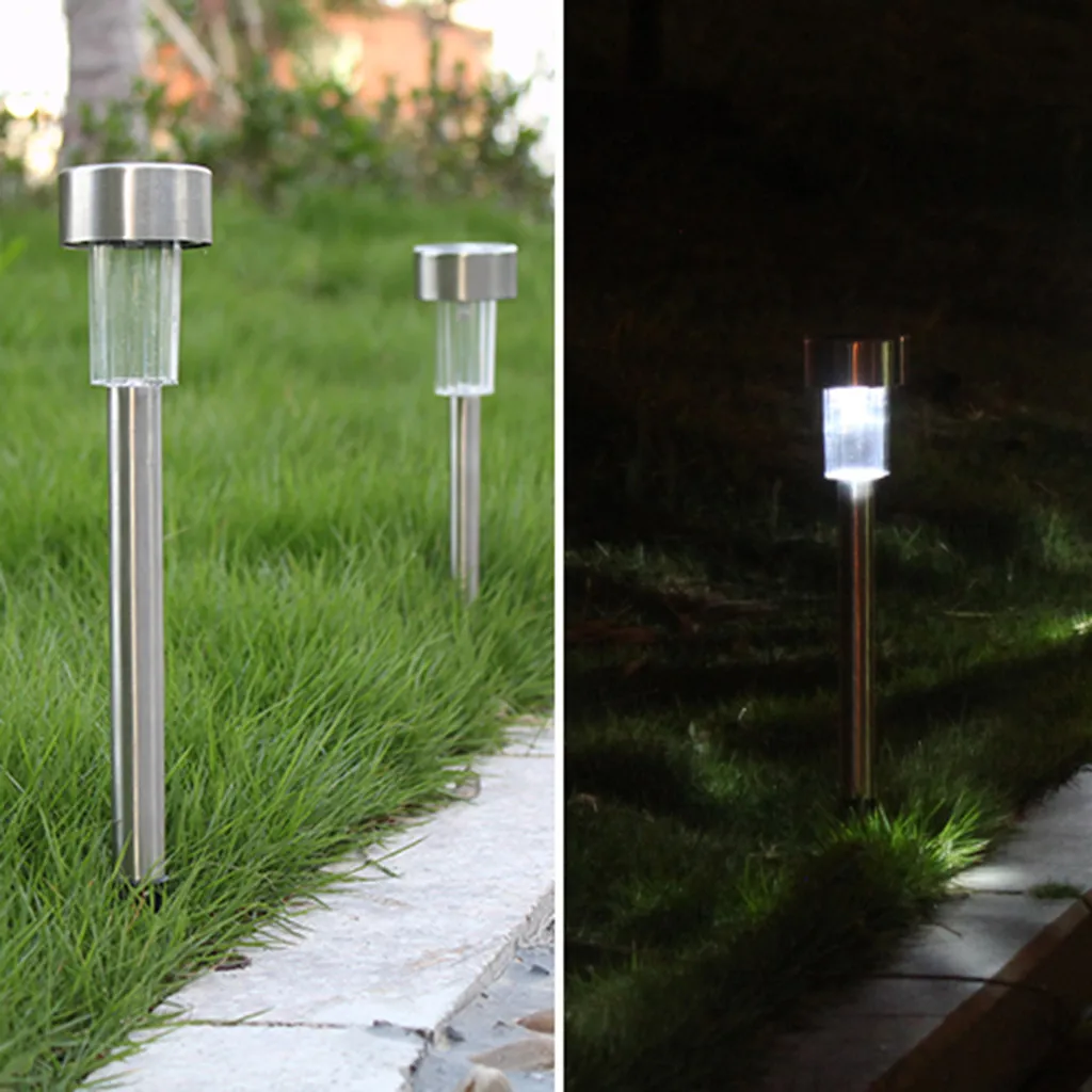 New 10Pcs Of Outdoor Path Light Spot Lamp Solar Power Yard Garden Lawn Landscape courtyard solar landscape path light