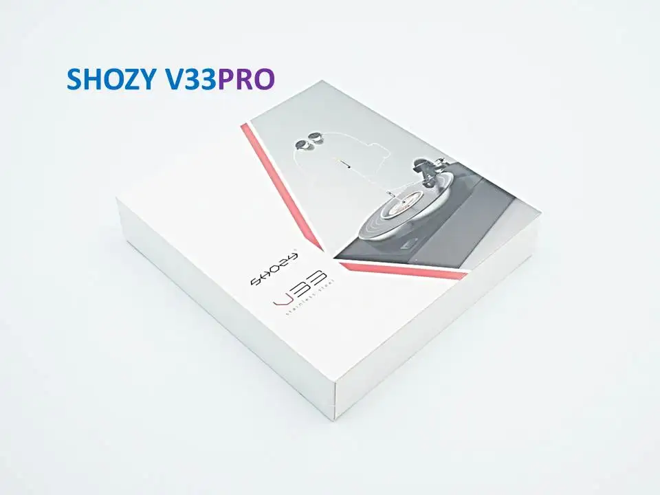 Shozy V33/V33Pro винил 33 1/3 одиночный Динамический драйвер ACG HiFi наушники-вкладыши - Цвет: V33Pro with Box