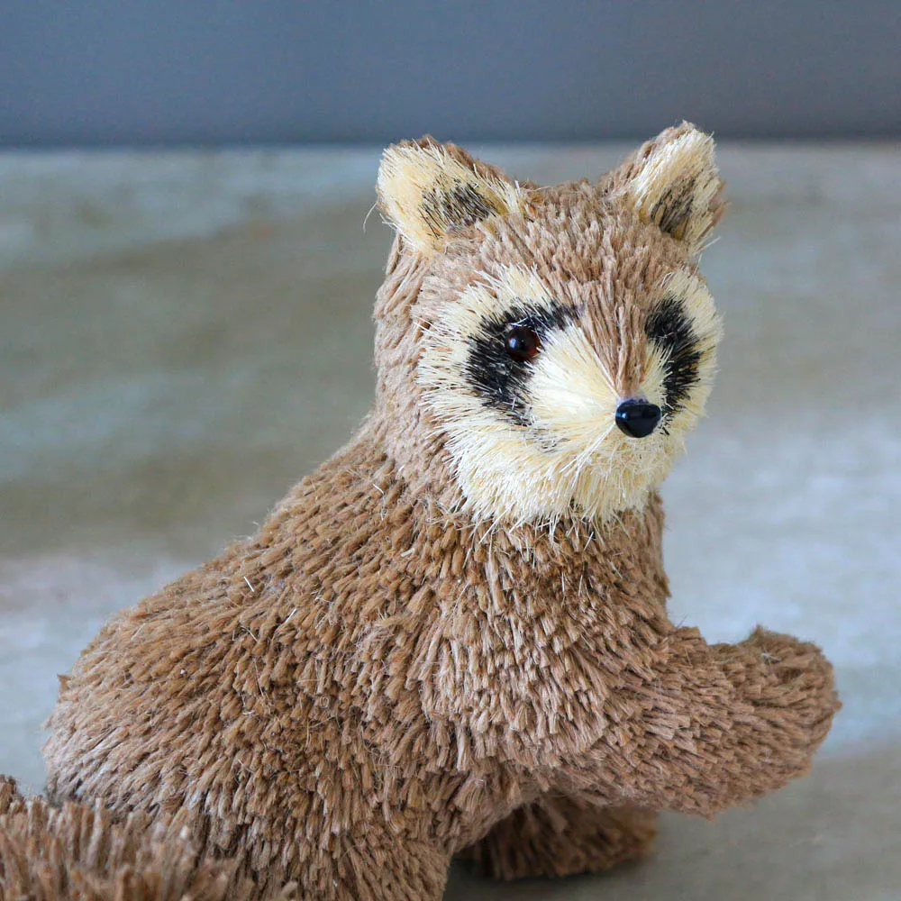  Animal Raccoon Figure Handmade Christmas Farmhouse Decorations Table Top Decor Table Centerpiece Xm