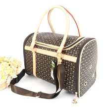 Роскошная сумка-слинг для собак, складная леопардовая модная уличная переноска для питомцев, маленькая средняя переноска для щенков, переносная сумка на плечо для кошек