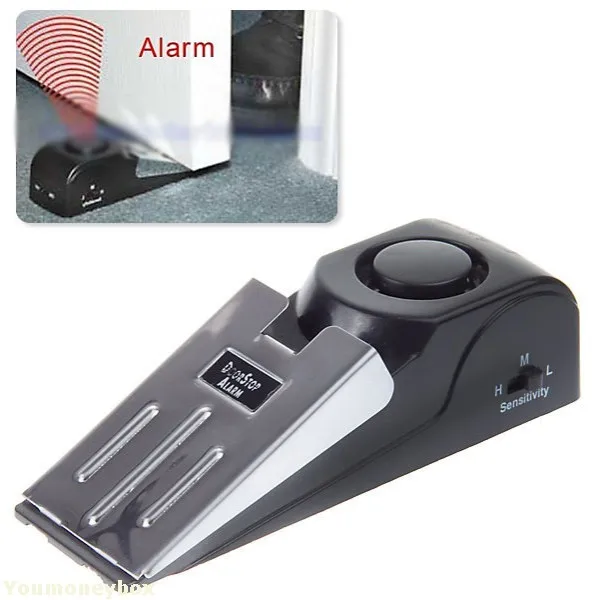 Hot selling sale Top quality Promotion 120dB Security Home Wedge Shaped Door Stop Alarm Block Systerm |