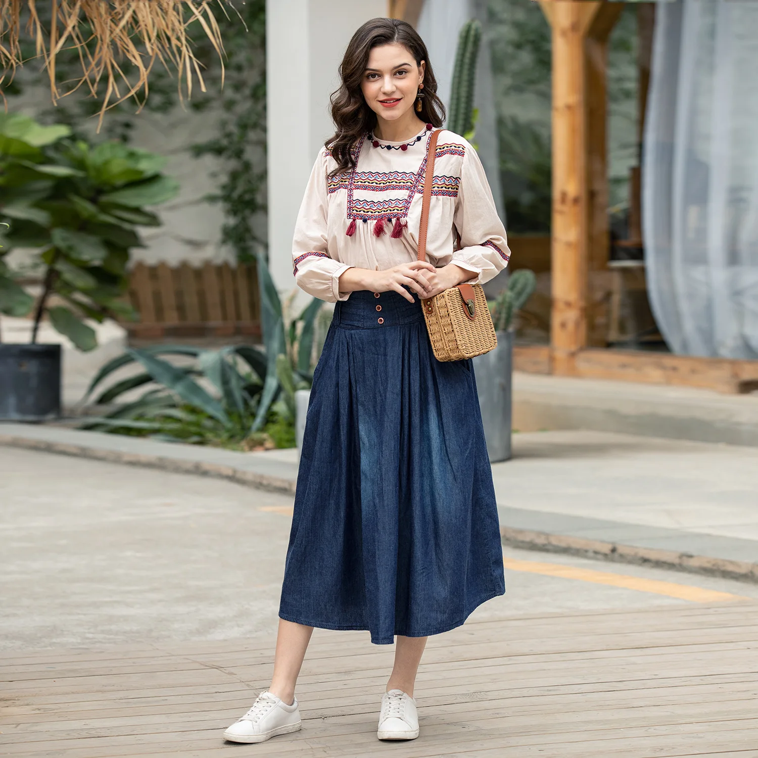 

2019 Summer New Arrival Women Denim High Waist Casual Plus Size Cotton Polyester Spandex Free Shipping